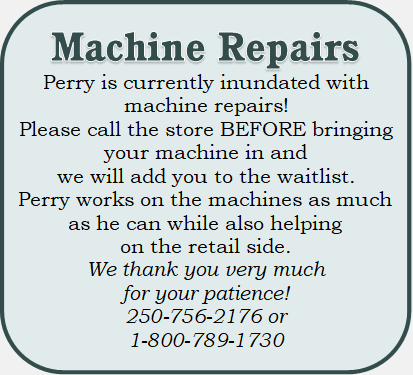 Machine Repairs Please Call First